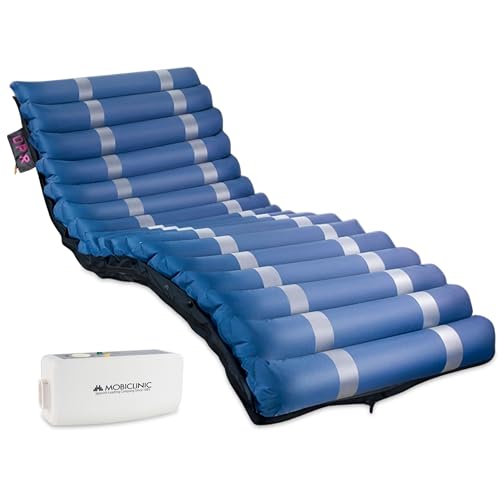 Mobiclinic® Pro, Colchón antiescaras, Compresor silencioso, 198 x 86 12, 8 cm, Mobi 3, Alternante, Control Remoto y Alarma, Marca española, Fácil de Limpiar, Celda Recambio, hasta 135 kg