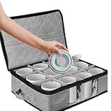 Caja de almacenamiento para tazas, organizador de tazas de café, organizador multiusos para tazas de café con cremallera | Portavasos que ahorra espacio con tapa, recipiente para tazas resistente para