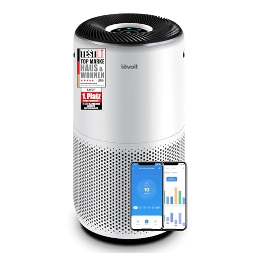 LEVOIT H13 HEPA Luftreiniger für Allergiker, CADR 400m³/h bis 83㎡ Raucherzimmer Wohnung, Luftfilter gegen 99,97% von Schimmel Staub Gerüche, PM2,5 Luftqualitätsanzeige & Automodus, App Alexa Steuerung