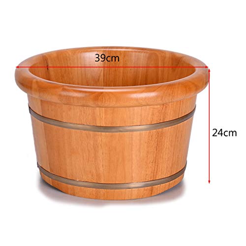 Spa de pies de madera robusta 24 cm amarillo miniatura 7