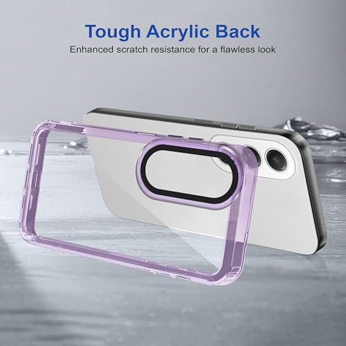 Image of Zapcase Back Case Cover for Oppo K12x 5G | Compatible for Oppo K12x 5G Back Cover | Case Cover with Camera Protection | (TPU + PC | Translucent Purple)
