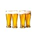 Produktbild Dongxiao Bierkrug Packung von 4 Bierbecher Gefrierfach Cocktail Gläser Premium Qualität Klarer Wassertasse für Bierpartys Bars (Color : Clear×4, Größe : Small)