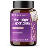 Diosmina Esperidina Alto Dosaggio 1200mg 210 Capsule– Integratore con Flavonoidi per Microcircolo e Benessere circolazione Gambe