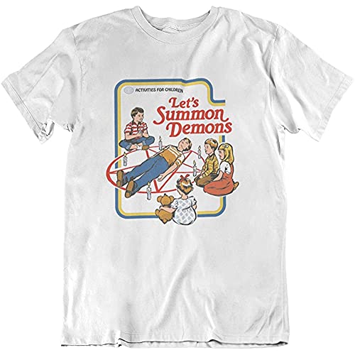 TIEGUAN YUNLEI Gilden Lets Summon Demons T-Shirt White WhiteL