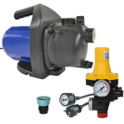 Preisvergleich Produktbild KREISELPUMPE JETPUMPE HAUSWASSERWERK HAUSWASSERAUTOMAT INNO-TEC 1200-1 mit Durchflusswächter AQUA-3 -Automatic-Controller verkabelt, Pumpe als Gartenpumpe od. Brauchwasserversorgung