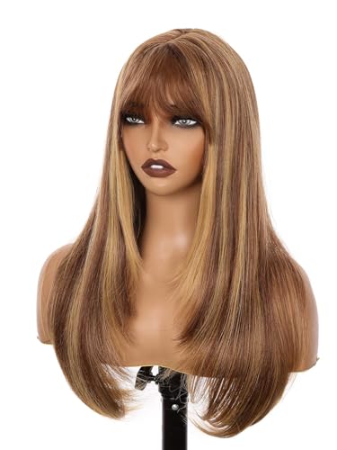 Hightlight Honey Blonde Glueless Lace Front Wig For Women |