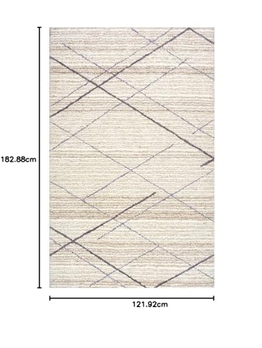 Image of Carpet for Living Room Bedroom Super Soft Anti Skid Hand Made Carpet Size 4X6 Feet