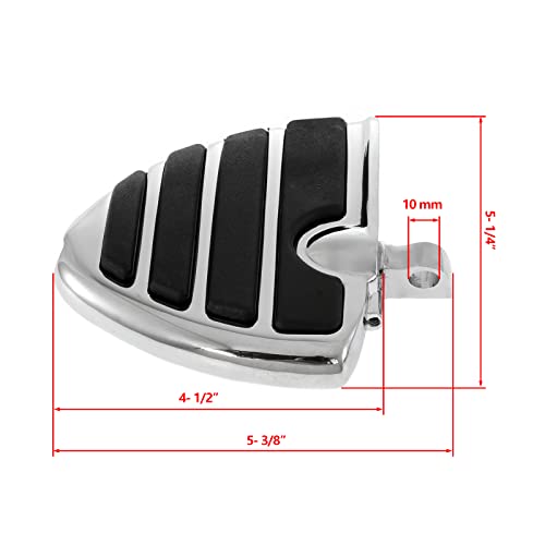 Motorcycle Footpegs, INNOGLOW Foot Peg Front Pegs Footrests Footboards Chrome Fits for Harley Electra Glide Softail Dyna Chopper Sportster 883