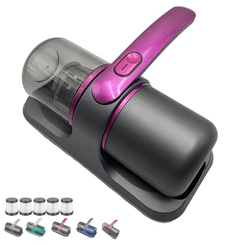 Pure Sleepy Pro Bed Vacuum, 12000pa Puresleepy Pro Bed, 2025 Upgrade Mattress Cleaner Machine with Washable Filter, 8000 VPM Deep Cleaner, Cordless Handheld for Home Use (Purple)