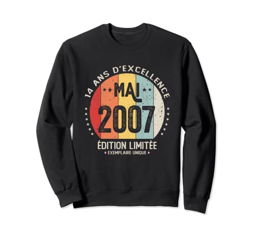 14 años, cumpleaños, niño, niña, regalo de mayo de 2007. Sudadera