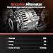 New Alternator Replacement for 170 AMP V6 3.6L 2009-2017 Chevrolet Traverse,2007-2016 GMC Acadia,2017 GMC Acadia Limited,2007-2010 Saturn Outlook, 2008-2017 Buick Enclave,11252N,23105717 25815839