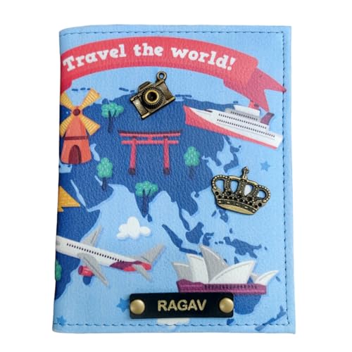 Image of Unisex Polyethylene Multicolor Lightweight Snap Closer Passport Cover (Contemporary)