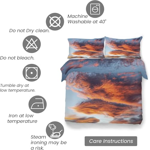 Housse de couette 200x200 microfibres douce ensemble literie 3 pièces - 7