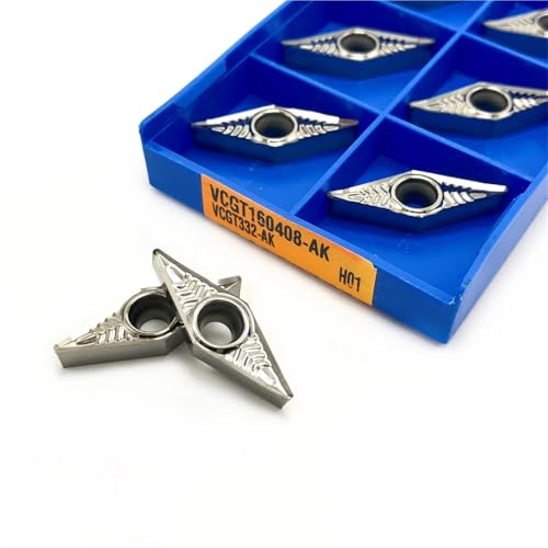 10 Piezas Insertos de Aluminio VCGT160402 VCGT160404 VCGT160408-AK H01 miniatura 2