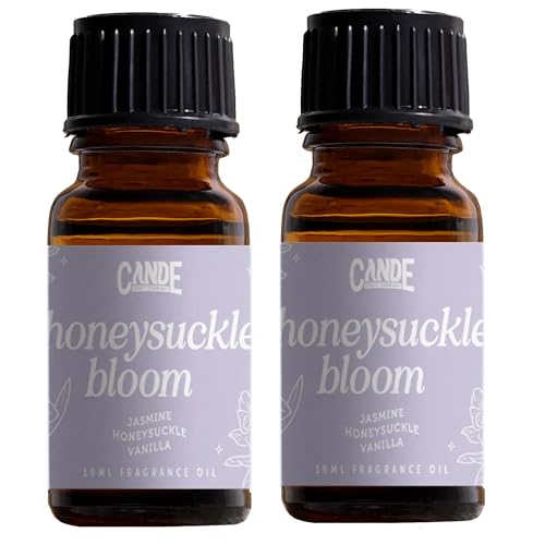 Image of CANDECraftCo Premium Fragrance Oil - Diffuser Oils Fragrances Scented for Home, Candle Soap Making Supplies, Aromatherapy Blends for House (0.34 Fl Oz) (2-Pack, Honeysuckle Bloom)