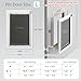 Eillion Large Dog Door for Exterior Door Dog Door for Door, Doggie Door with Aluminum Frame, 3 Flaps, Metal Closing Panel and Lock