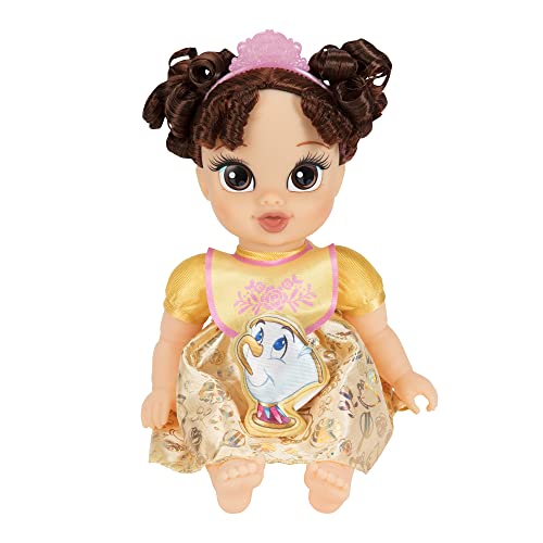 Disney Princess 221544 Belle Baby Doll Deluxe With Tiara, Carrier, Plush Friend thumb #2