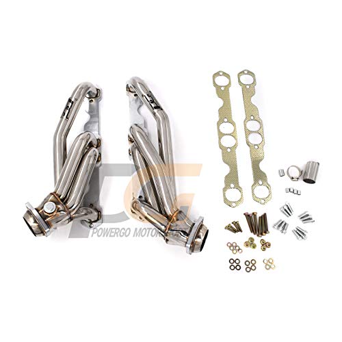 POWERGO MOTORSPORT 1152403820 1-1/2 x 2-5/8 inches 304 Stainless Steel Shorty Headers