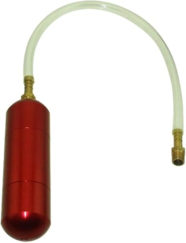 Miniatura 5 de Botella de energía de aluminio rojo para 2 tiempos, 50 cc, 60 cc, 80 cc, bicicleta motorizada a gas, bicicleta de empuje para 47 cc 49 cc Mini Moto