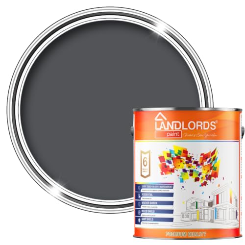 Landlords Fence and Garden Shed Paint | Furniture Barn Wood and Outdoor Paint | Quick-Drying Protection for Furniture | Classic Grey 1L