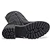 GLOBALWIN Women's Motorcycle Boots Mid-Calf Black Fashion Biker Boots For Women Low Heel Size 9