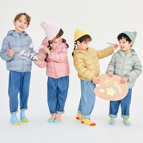 Eternatastic Kids Boy Girl Hooded Down Jacket Winter Puffer Jackets Coats Light Weight Padded Outerwear2