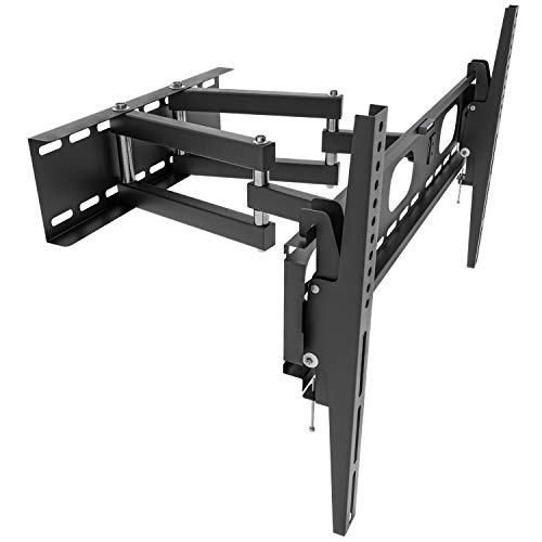 OKSI TV-Wandhalterung | Fit für Fernseher und Monitore 32 Zoll (81 cm) - 55 Zoll (140 cm) | Bewegungsneigung +/- 15° | max Wandabstand 47 cm | TV-Halterung VESA-kompatibel 100x100 -660x400 | Schwarz Cover