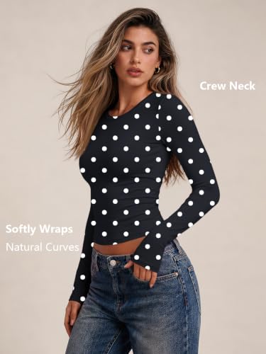 Image of Trendy Queen Womens Long Sleeve T Shirts Fall Fashion Basic Y2K Tops 2026