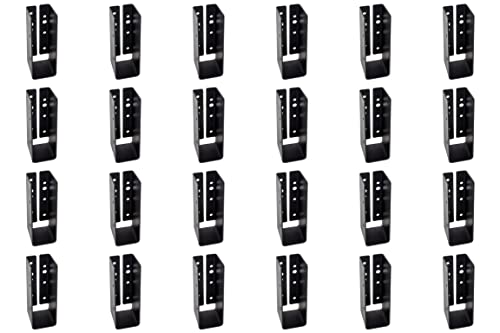 Simpson Strong-Tie Outdoor Accents ZMAX, Black Light Joist Hanger for 2x6 Rough (Pack of 24)