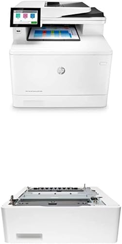 HP Impresora dúplex multifunción Color LaserJet Enterprise M480f (3QA55A) con bandeja de alimentación de hojas HP LaserJet 550 (CF404A)