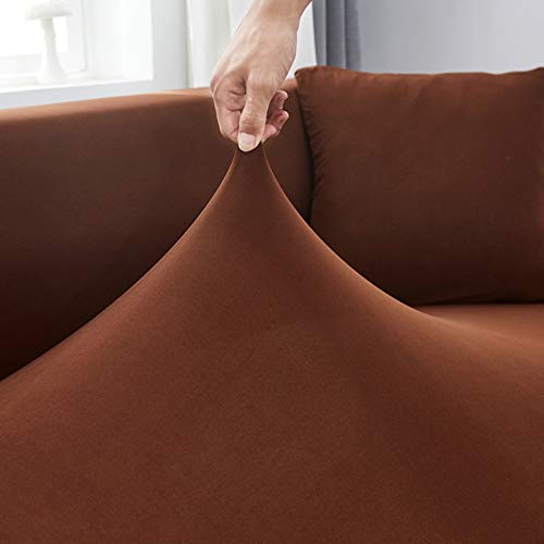 Housse de canapé en velours 2 places chic et extensible
