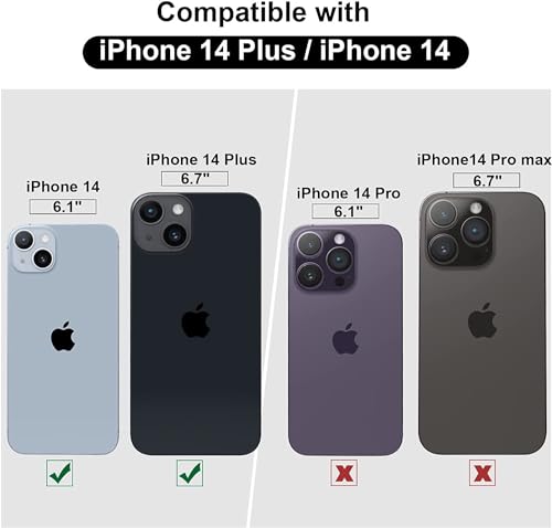 Image of DD SON Back Camera Lens Protector Tempered Glass For iPhone 14 /iPhone 14 Plus | Case Friendly with Edge to Edge Coverage and Easy Installation Kit, Pack of 1 (Blue)
