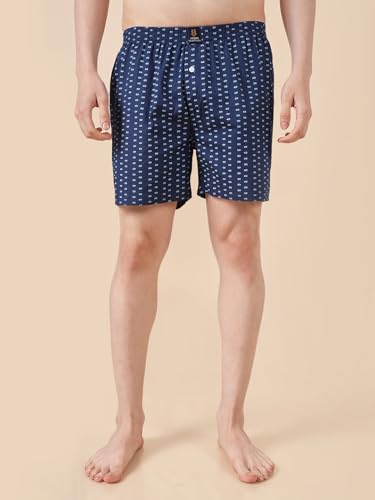 Image of Urban Scottish Ultra-Comfortable Men's Boxer Pants (Pack of 4), 100% Cotton with Stylish Print, Soft & Stretchy Elastic Waist Band, Dynamic Movement & Hardwearing Stitching,Breathable Gentle Snug Fit