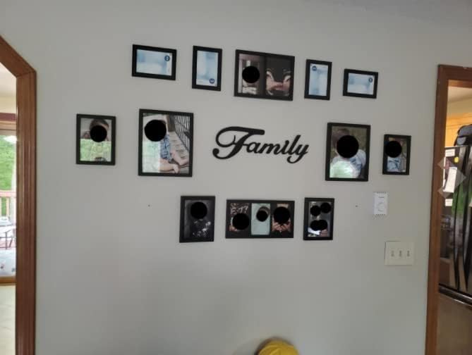 Family Black Metal Wall Word