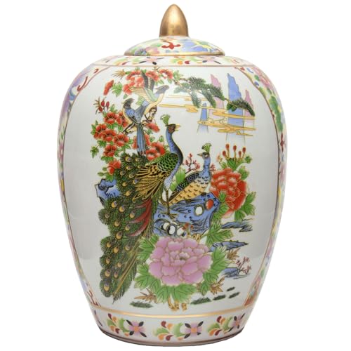 Jarrón de Porcelana Satsuma Birds & Flowers de 28 cm