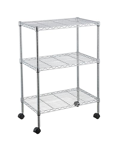 Estante Aço Cromado 3 Prateleiras 60 x 35x 76cm Duratec