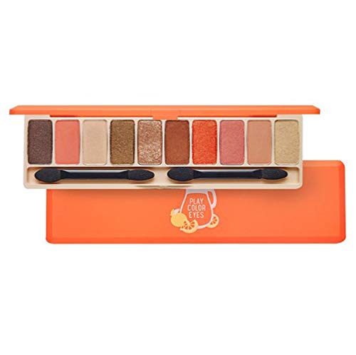 ETUDE HOUSE Play Color Eyes #Juice Bar | Vivid 10 Juicy Colors Eye Shadow Palette with Soft Base and Shimmer Colors | Kbeauty Makeup | Korean Cosmetics