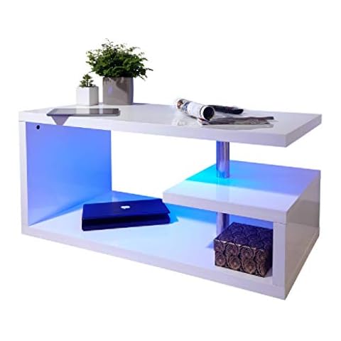 GFW Polar LED Coffee Table with Storage Cover