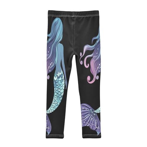 Mermaid Tail Gradient Girls Casual Leggings for Kids Printed Long Pant Bottoms Stretch and Soft2