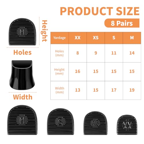 Image of Heel Caps for High Heels,Heel Covers for High Heel Shoes,4 Sizes (XX /XS /S /M) High Heel Protectors,Stiletto Heel Caps for Shoe Repair Grass Wedding Gravel Wetland Outdoor Activities(8 Pairs)