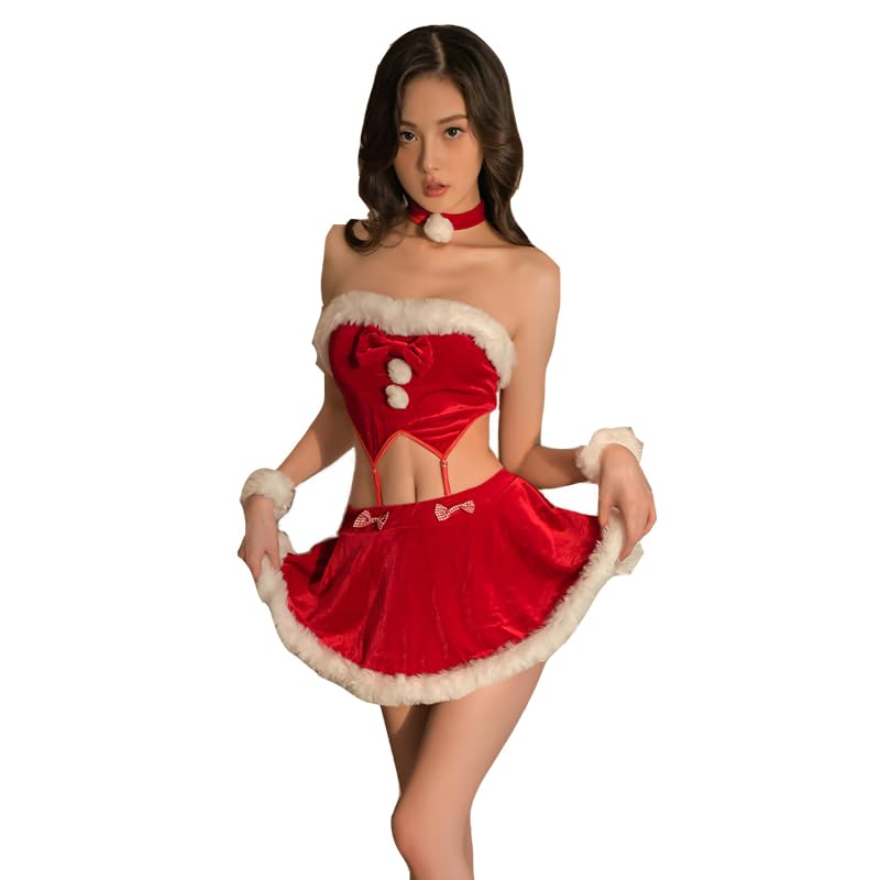 Xmas女帝セクシーコスチューム Amazon.com: ZYTC Santa Lingerie Anime Cosplay Costume Women Sexy