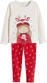 LC واكيكي تي شيرت وبنطلون لجينجز مطبوع للبنات - عبوة من قطعتين