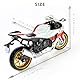 Risopen 1:12 Motorrad Modell kompatibel für Yamaha YZF-R1M 1000R Legierung Diecast Motorrad Modell Spielzeug Mini Moto Geschenk (weiß)