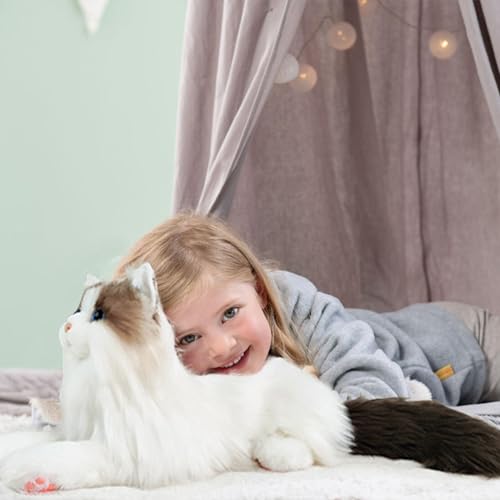 Peluche réaliste chat Ragdoll Chongker compagnon de vie - 7