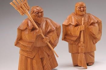 1380 人形　木彫り、人形、木 1381 人形 2体セット 木彫り、人形、木 - メルカリ