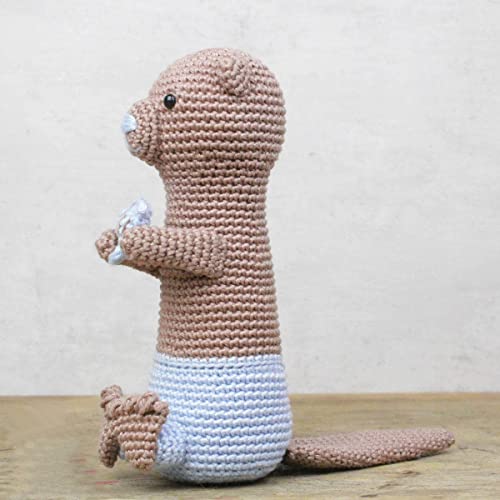 Hardicraft Crochet Kit for Making Yourself with Instructions and Material for Otis Otter Approx. 18 cm, ca. 18 cm - Image 2