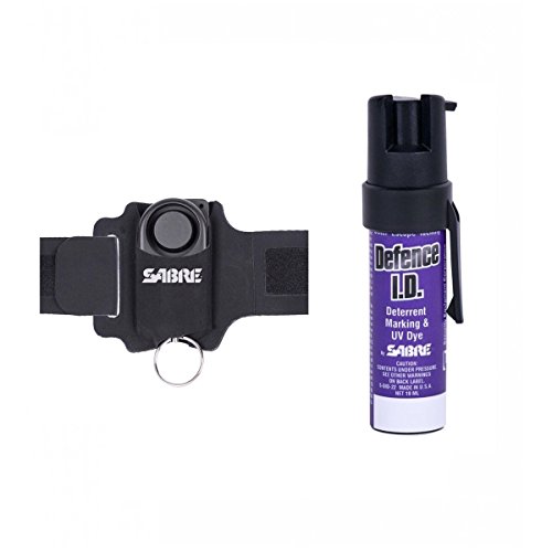 Sabre USA Pack Défense Alarme 130 DB + Spray Defense 19ml