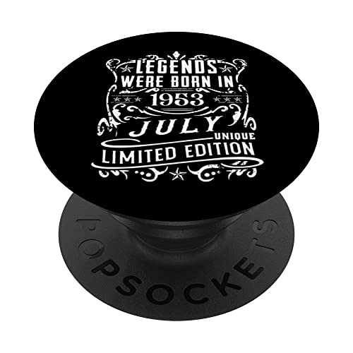 Cumpleaños Julio 1953 Edición Limitada Regalo Legend July PopSockets PopGrip Intercambiable