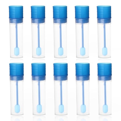 CULEO Medizinische Probensammelbehälter,10 stück Stuhl Tasse Labor Schraube Kappe Urin Tasse Kunststoff Mit Löffel Probe Sammlung Flasche 20ml