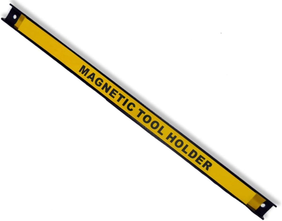 Wall Mountable Magnetic Bar | 24" x 1" x 1/2" | Efficient Storage for Tools & Hardware | 20-22 lbs Weight Capacity | Seamless & Convenient